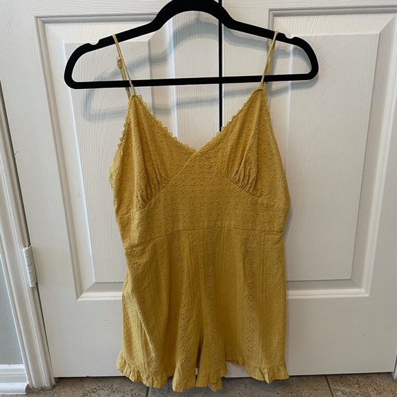 Emory park, mustard yellow romper, size large - Picture 1 of 2